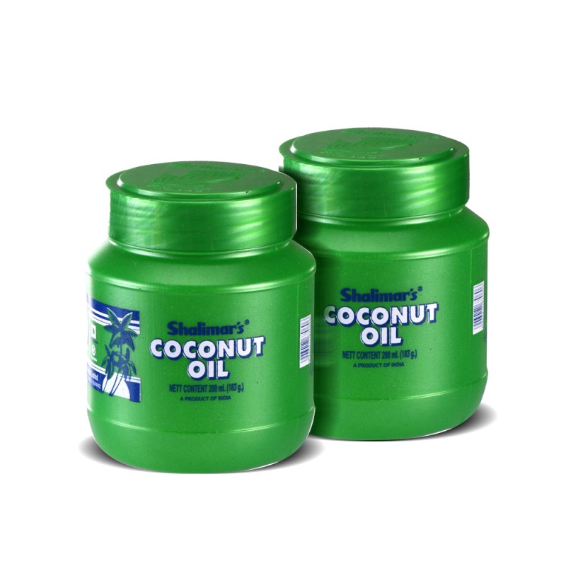 COCONUT OIL GREEN WIDE MOUTH 200 ML   PACK OF 2